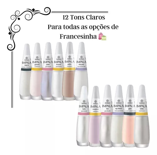 Kit 52 Esmaltes Impala – Completo para Unhas das Mãos e Pés