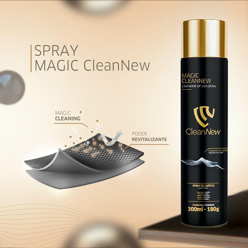 Magic CleanNew | Espuma Revitalizante para Bolsas e Calçados